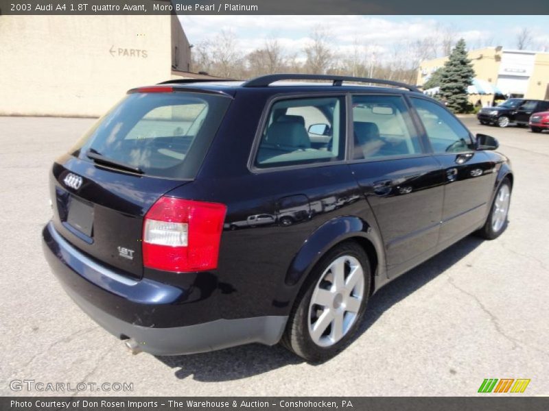 Moro Blue Pearl / Platinum 2003 Audi A4 1.8T quattro Avant