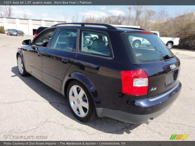Moro Blue Pearl / Platinum 2003 Audi A4 1.8T quattro Avant