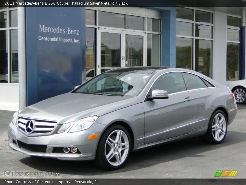 Palladium Silver Metallic / Black 2011 Mercedes-Benz E 350 Coupe