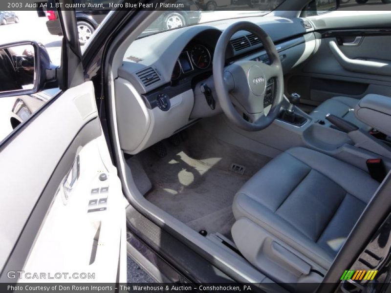 Moro Blue Pearl / Platinum 2003 Audi A4 1.8T quattro Avant