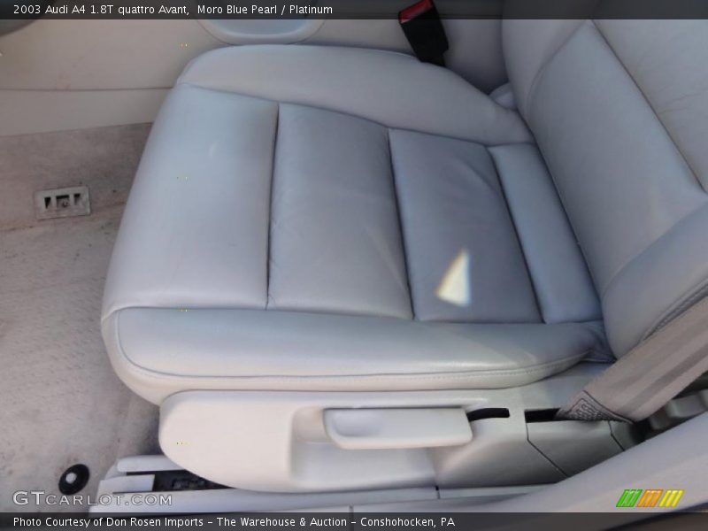 Moro Blue Pearl / Platinum 2003 Audi A4 1.8T quattro Avant
