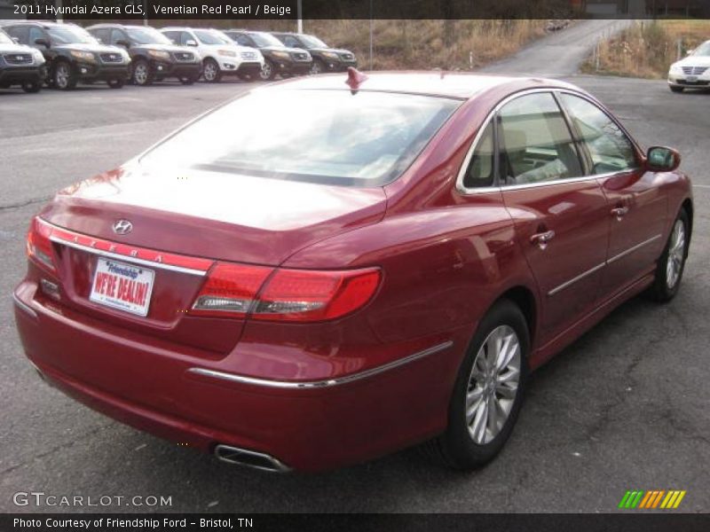 Venetian Red Pearl / Beige 2011 Hyundai Azera GLS