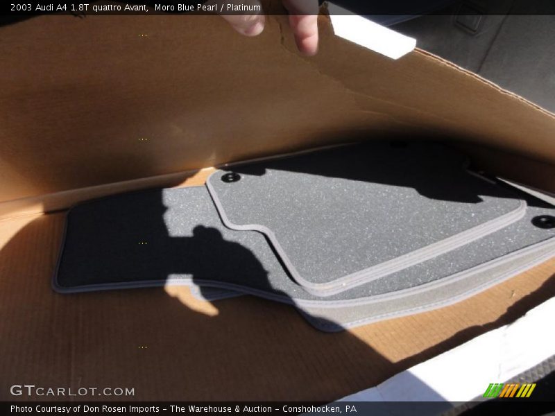 Moro Blue Pearl / Platinum 2003 Audi A4 1.8T quattro Avant