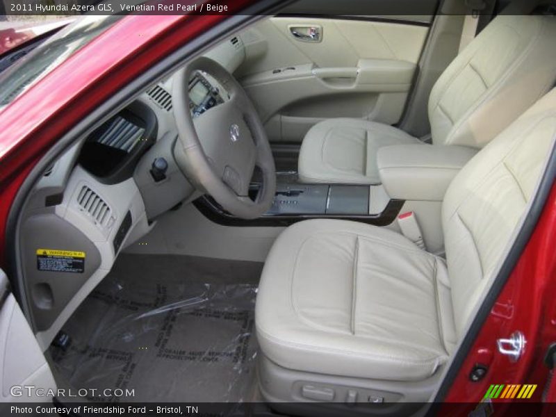  2011 Azera GLS Beige Interior