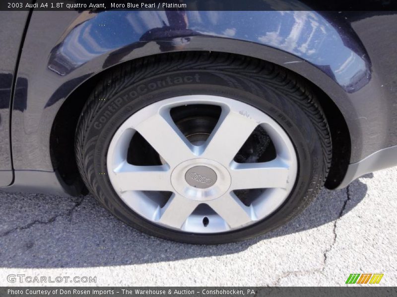 Moro Blue Pearl / Platinum 2003 Audi A4 1.8T quattro Avant