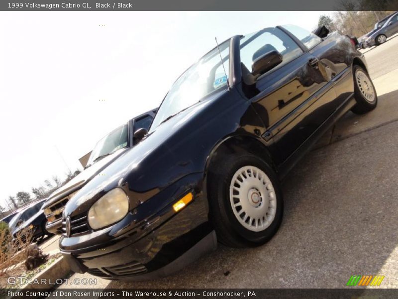 Black / Black 1999 Volkswagen Cabrio GL