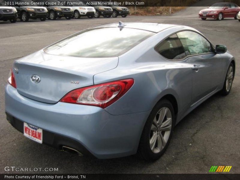 Acqua Minerale Blue / Black Cloth 2011 Hyundai Genesis Coupe 2.0T Premium