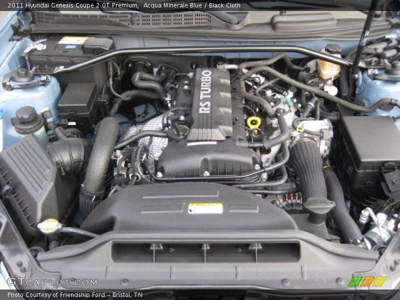  2011 Genesis Coupe 2.0T Premium Engine - 2.0 Liter Turbocharged DOHC 16-Valve CVVT 4 Cylinder