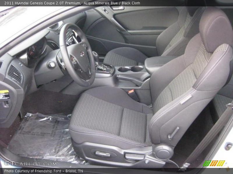  2011 Genesis Coupe 2.0T Premium Black Cloth Interior