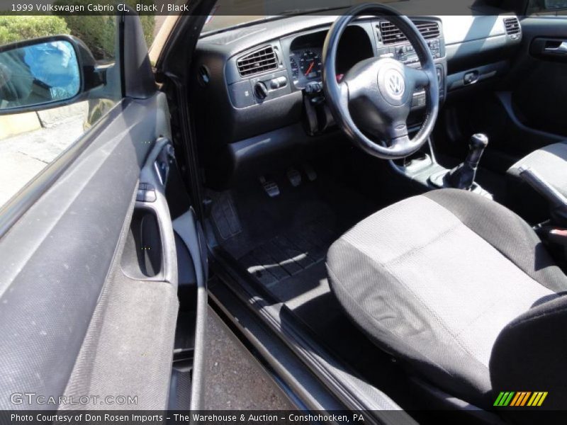 Black / Black 1999 Volkswagen Cabrio GL