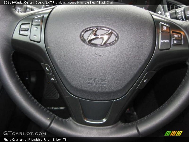 Acqua Minerale Blue / Black Cloth 2011 Hyundai Genesis Coupe 2.0T Premium