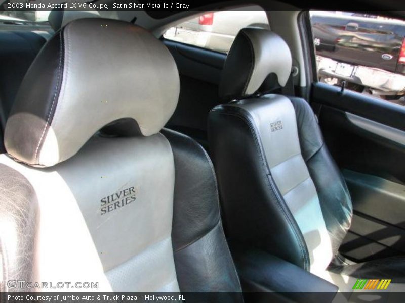 Satin Silver Metallic / Gray 2003 Honda Accord LX V6 Coupe