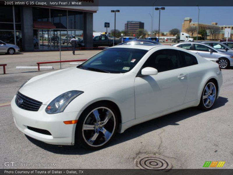 Ivory Pearl / Wheat 2005 Infiniti G 35 Coupe
