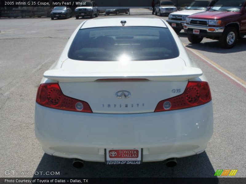 Ivory Pearl / Wheat 2005 Infiniti G 35 Coupe