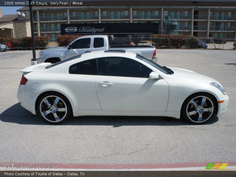 Ivory Pearl / Wheat 2005 Infiniti G 35 Coupe