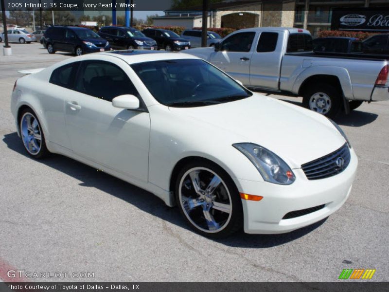 Ivory Pearl / Wheat 2005 Infiniti G 35 Coupe