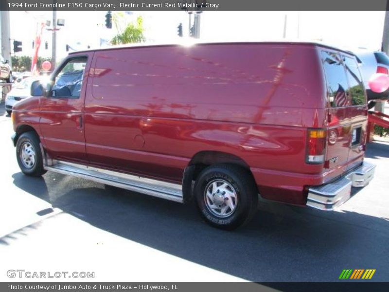 Electric Current Red Metallic / Gray 1994 Ford Econoline E150 Cargo Van