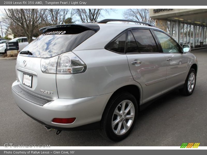 Tungsten Pearl / Light Gray 2009 Lexus RX 350 AWD