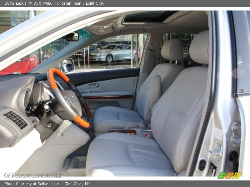 Tungsten Pearl / Light Gray 2009 Lexus RX 350 AWD