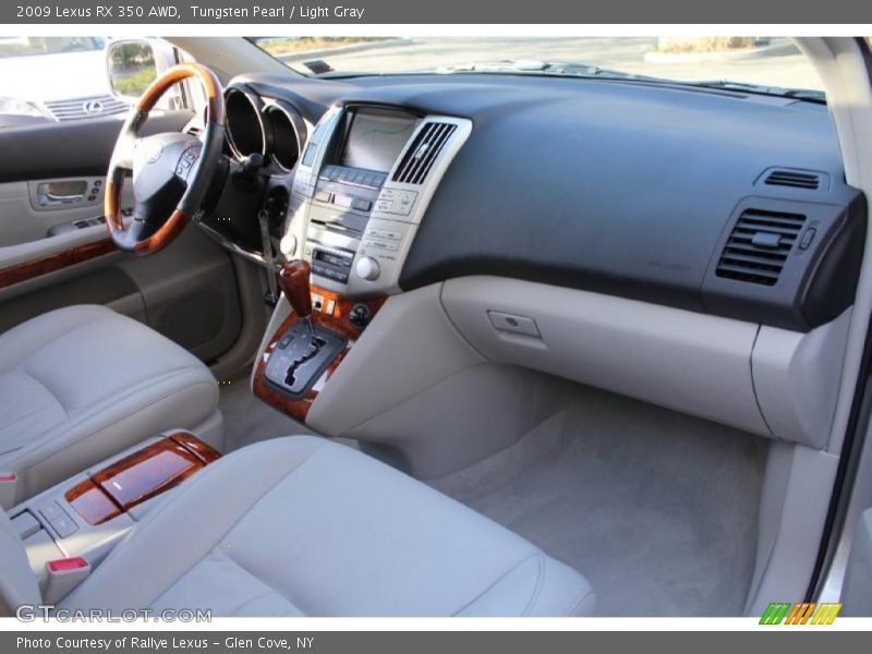 Tungsten Pearl / Light Gray 2009 Lexus RX 350 AWD