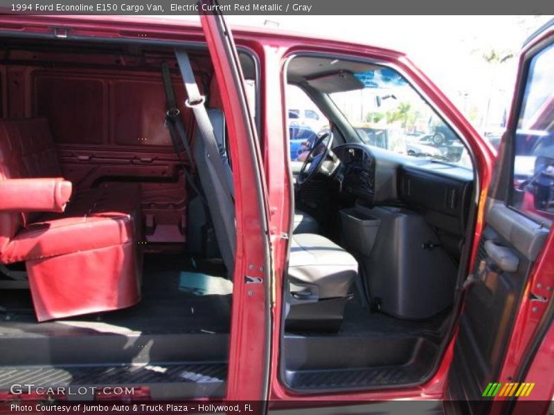 Electric Current Red Metallic / Gray 1994 Ford Econoline E150 Cargo Van
