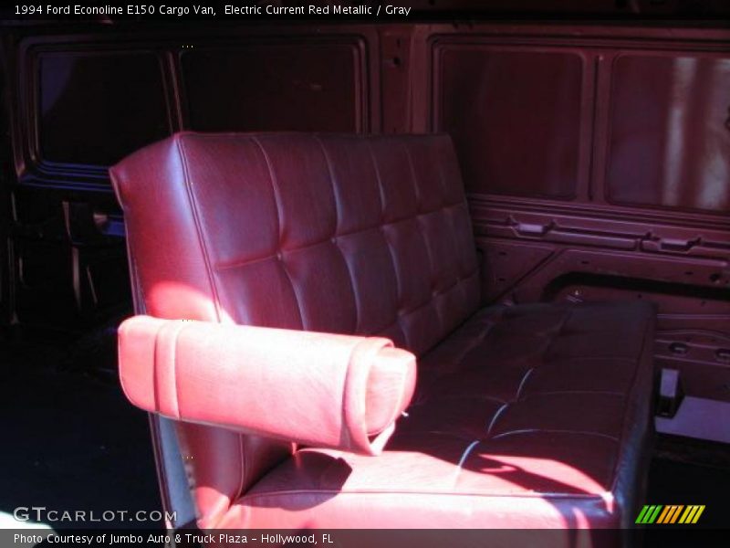 Electric Current Red Metallic / Gray 1994 Ford Econoline E150 Cargo Van
