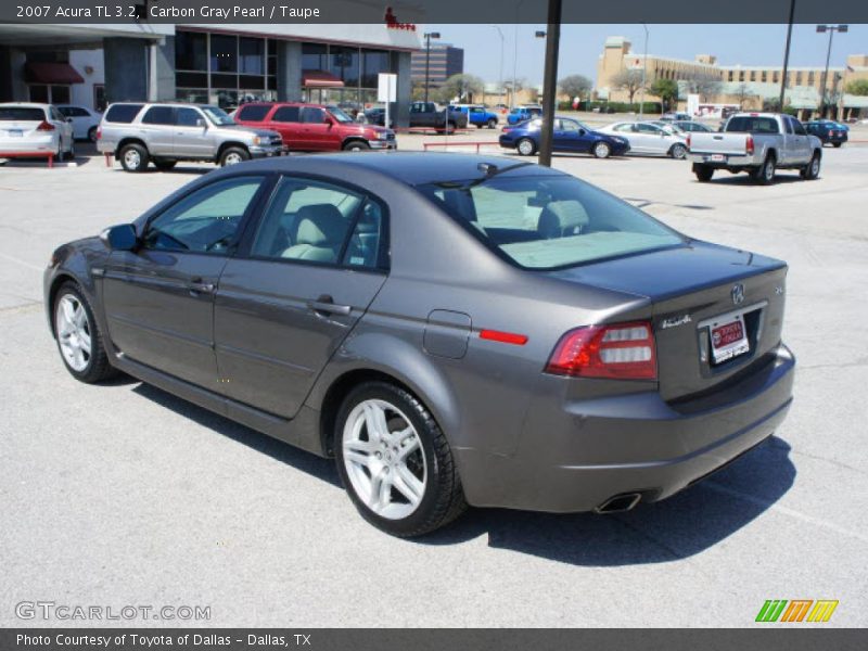 Carbon Gray Pearl / Taupe 2007 Acura TL 3.2