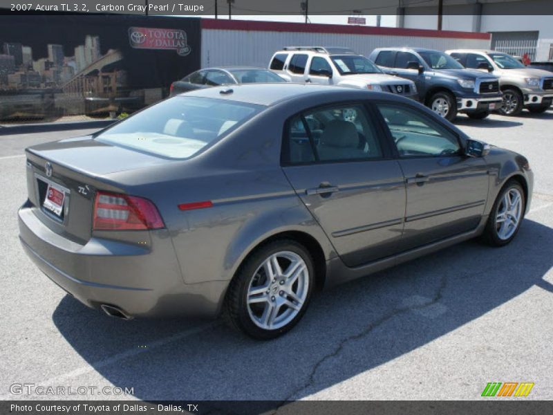 Carbon Gray Pearl / Taupe 2007 Acura TL 3.2