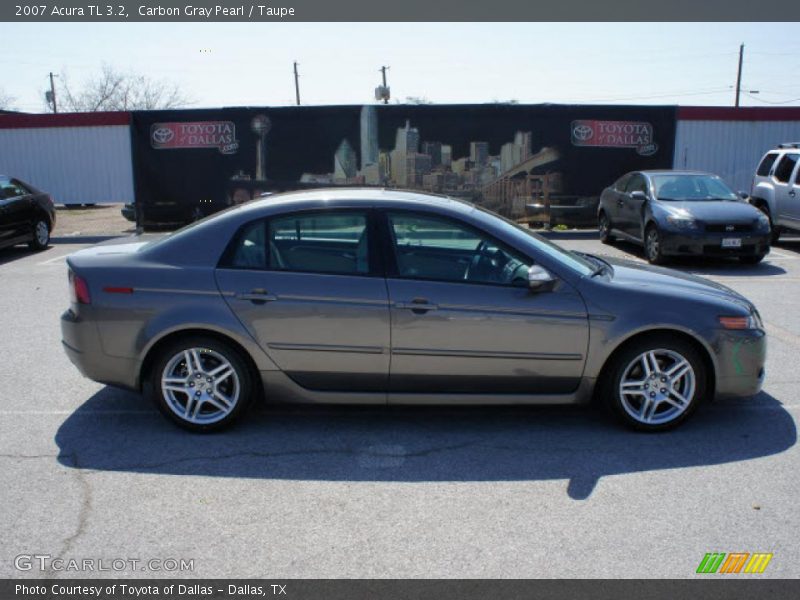 Carbon Gray Pearl / Taupe 2007 Acura TL 3.2