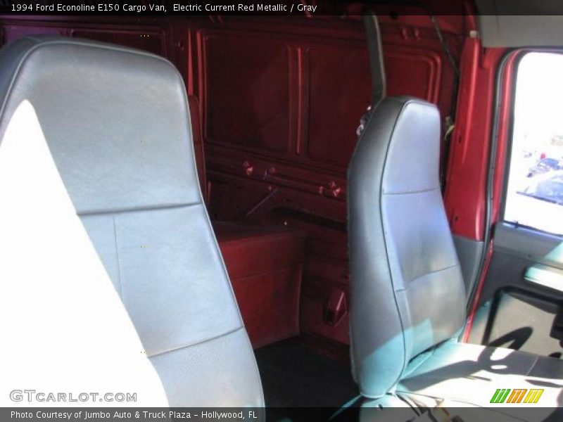 Electric Current Red Metallic / Gray 1994 Ford Econoline E150 Cargo Van