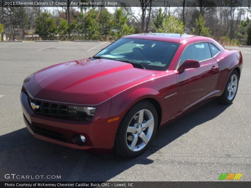 Red Jewel Metallic / Beige 2011 Chevrolet Camaro LT Coupe