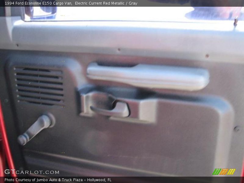 Electric Current Red Metallic / Gray 1994 Ford Econoline E150 Cargo Van