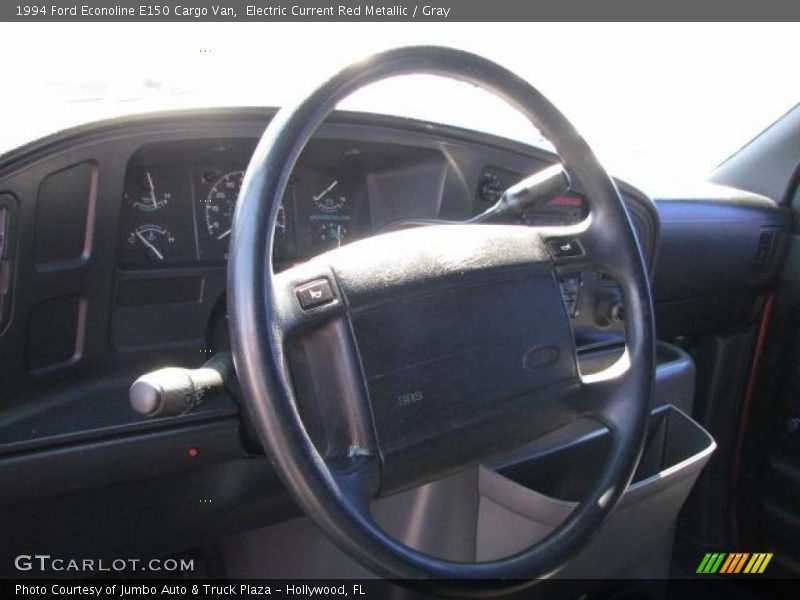 Electric Current Red Metallic / Gray 1994 Ford Econoline E150 Cargo Van