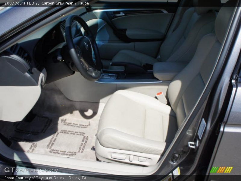 Carbon Gray Pearl / Taupe 2007 Acura TL 3.2