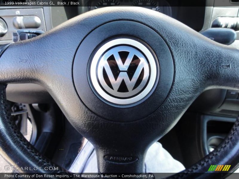 Black / Black 1999 Volkswagen Cabrio GL