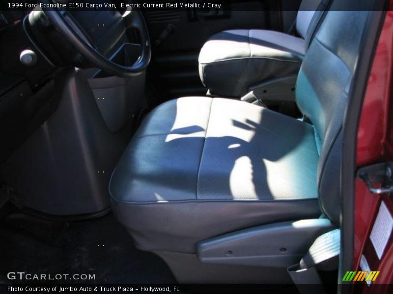 Electric Current Red Metallic / Gray 1994 Ford Econoline E150 Cargo Van