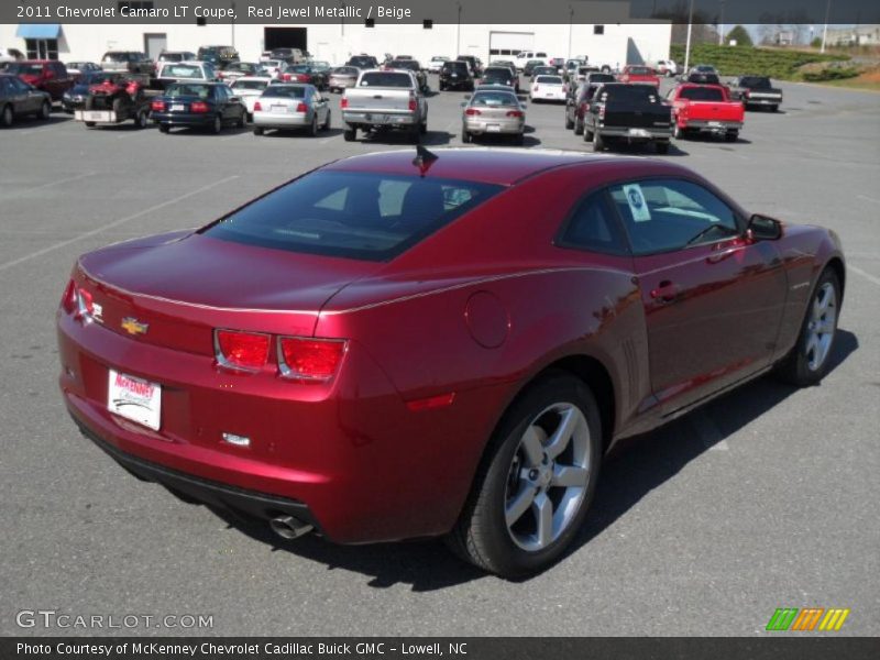 Red Jewel Metallic / Beige 2011 Chevrolet Camaro LT Coupe