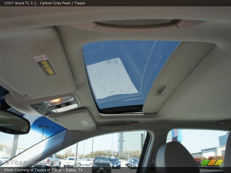Carbon Gray Pearl / Taupe 2007 Acura TL 3.2
