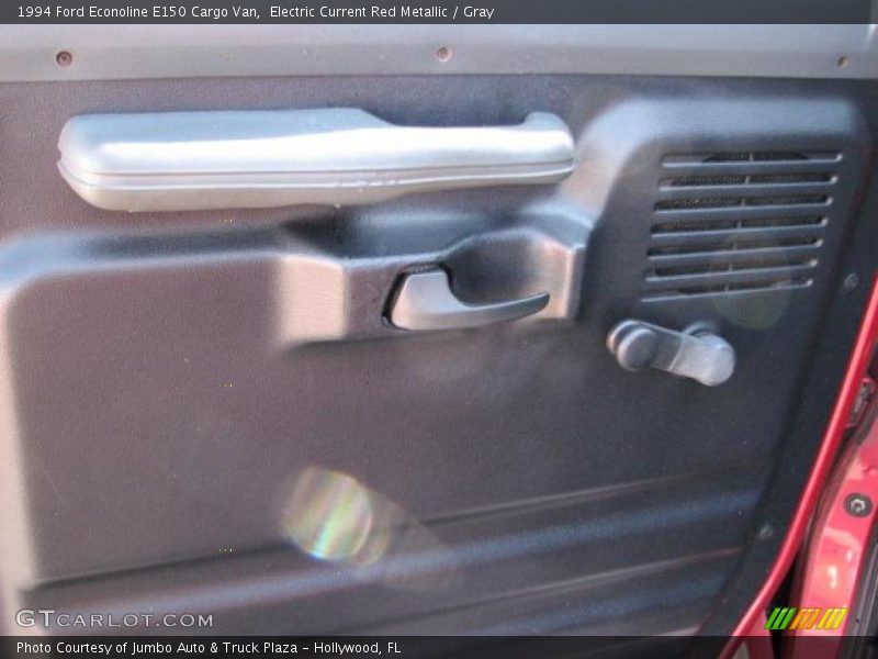 Electric Current Red Metallic / Gray 1994 Ford Econoline E150 Cargo Van