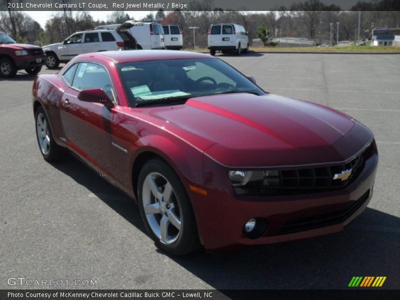 Red Jewel Metallic / Beige 2011 Chevrolet Camaro LT Coupe