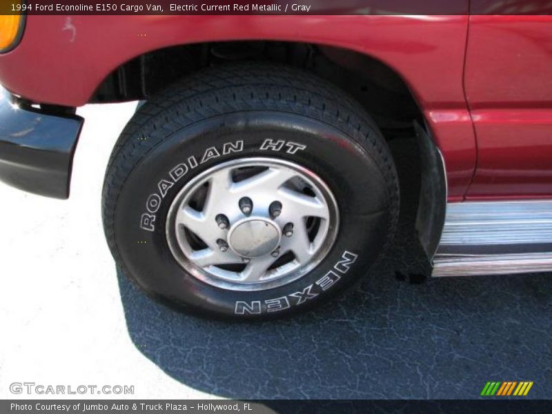 Electric Current Red Metallic / Gray 1994 Ford Econoline E150 Cargo Van
