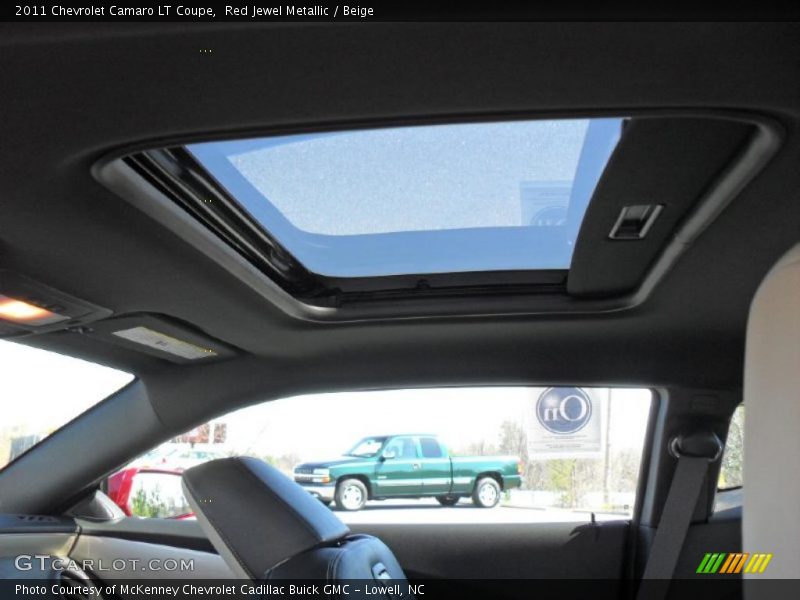 Red Jewel Metallic / Beige 2011 Chevrolet Camaro LT Coupe