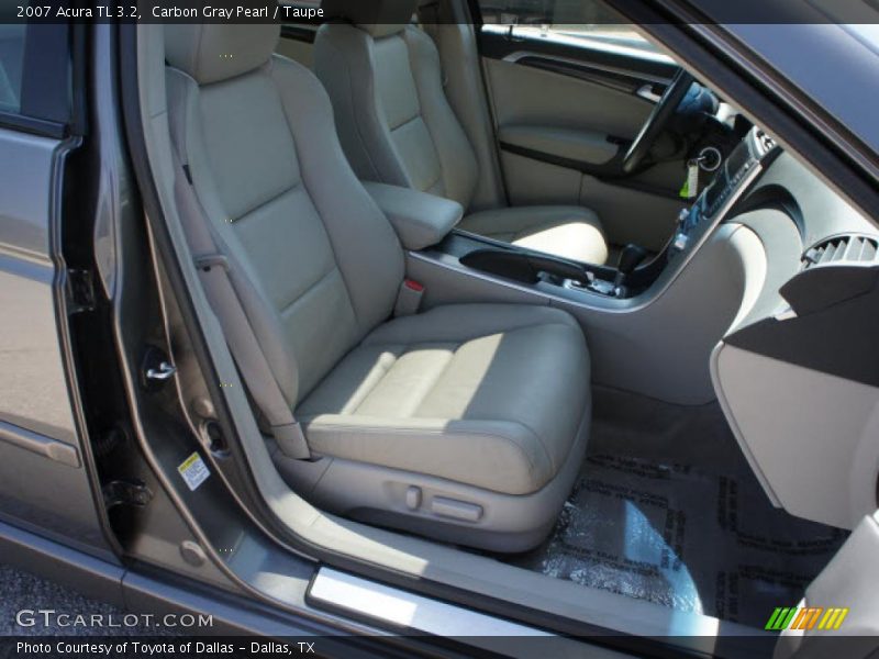 Carbon Gray Pearl / Taupe 2007 Acura TL 3.2