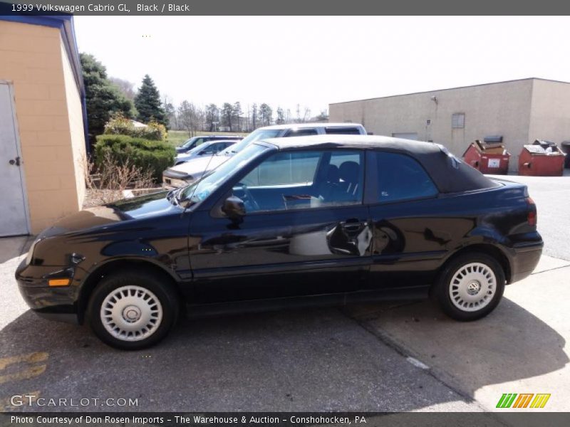 Black / Black 1999 Volkswagen Cabrio GL