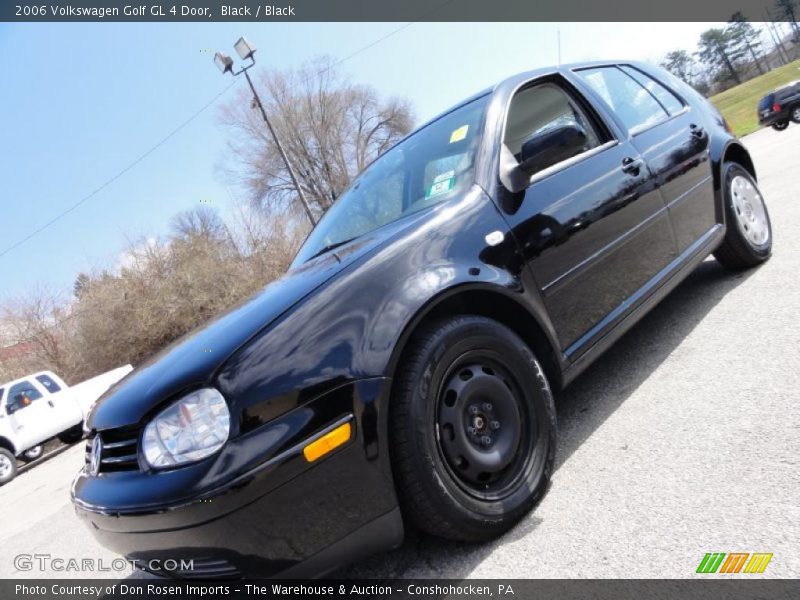 Black / Black 2006 Volkswagen Golf GL 4 Door