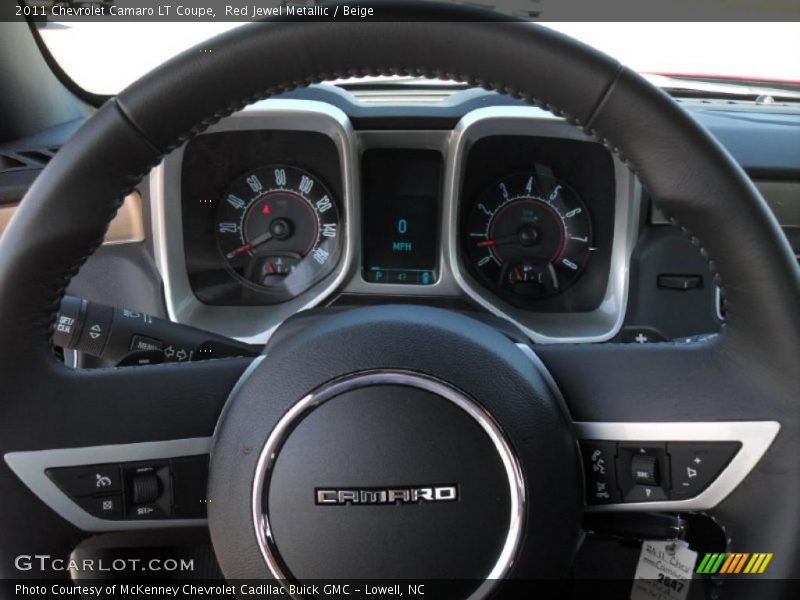 Red Jewel Metallic / Beige 2011 Chevrolet Camaro LT Coupe