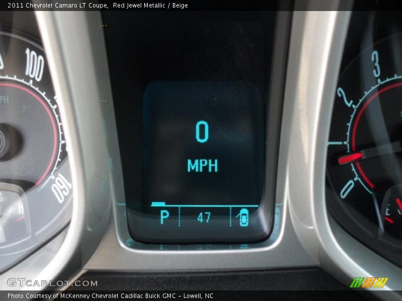 Red Jewel Metallic / Beige 2011 Chevrolet Camaro LT Coupe