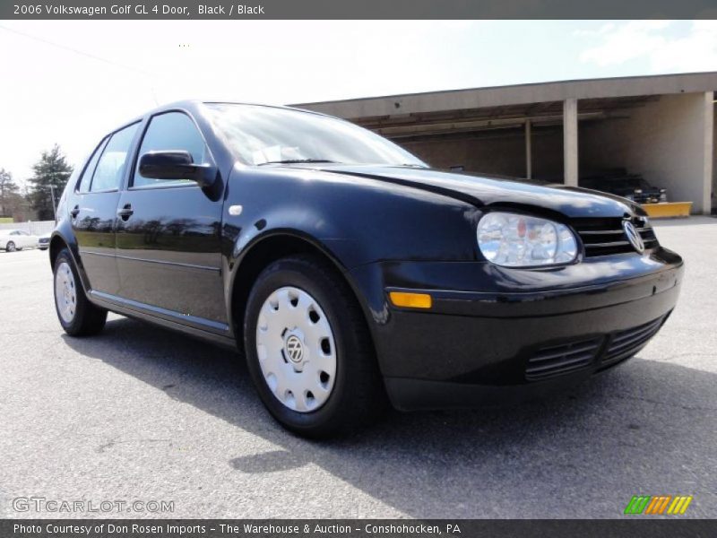 Black / Black 2006 Volkswagen Golf GL 4 Door