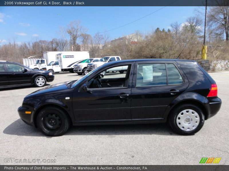Black / Black 2006 Volkswagen Golf GL 4 Door