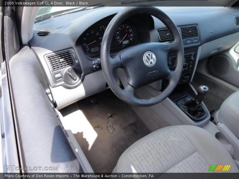  2006 Golf GL 4 Door Black Interior